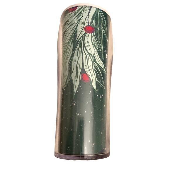 Starbucks 2020 Christmas Holiday Travel Coffee MugTumbler Green & Red - 16 oz - Picture 8 of 11